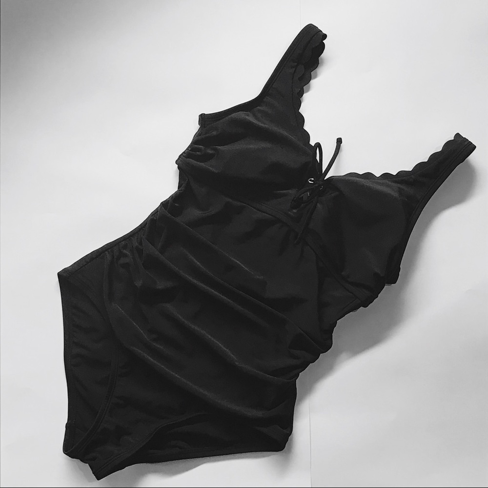 BRAND NEW Kona Sol black fitted waist swimsuit